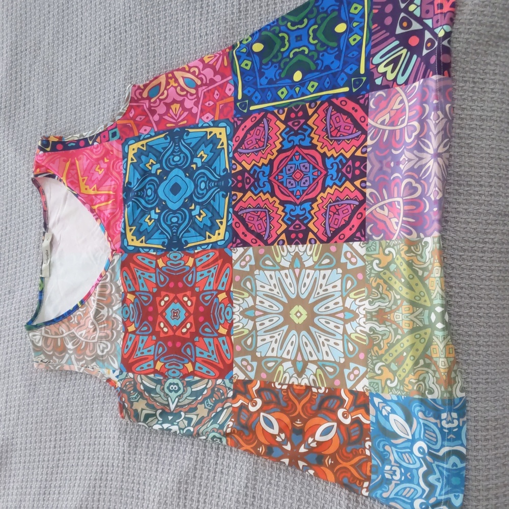 Colorful Patchwork Tank Top